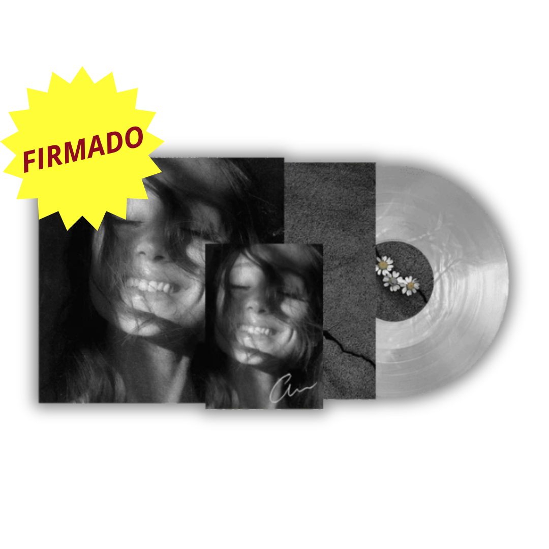 Ariana Grande - Vinilo Petal “Traslucent white” [AUTOGRAFIADO]